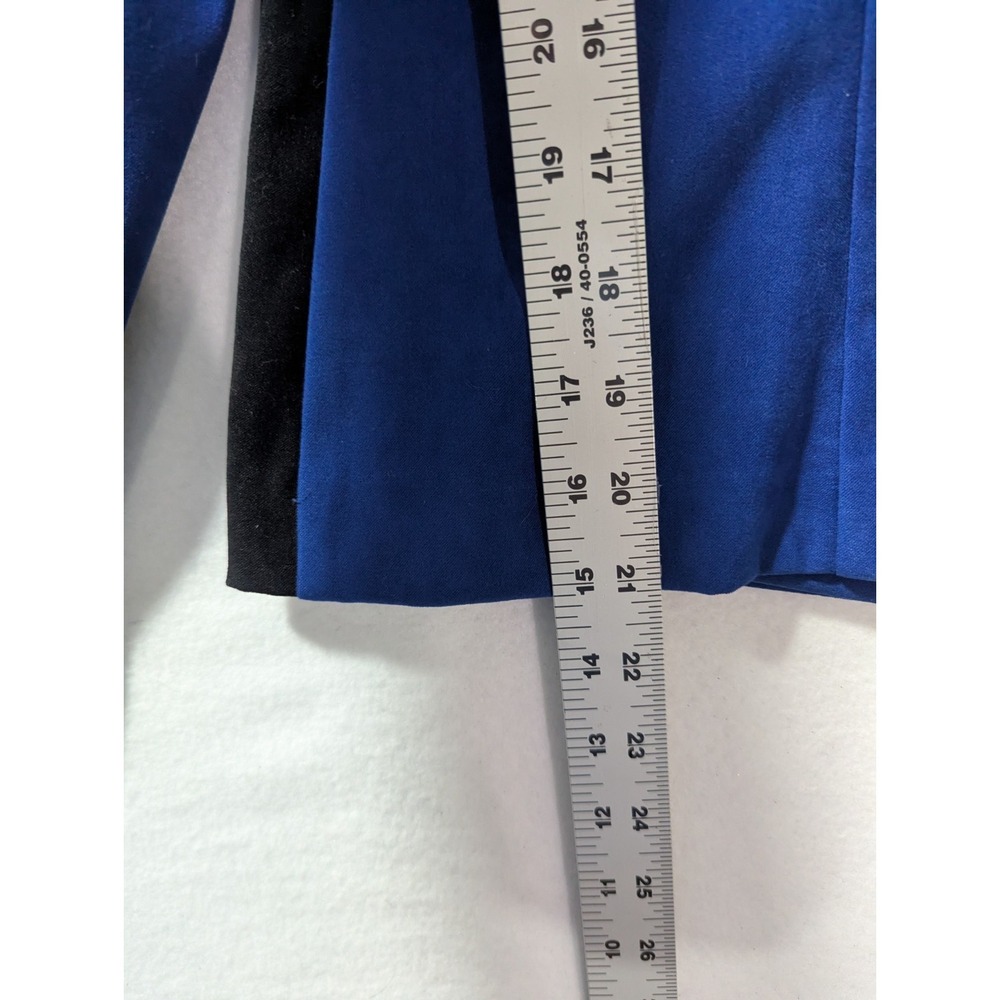 Jessica Howard Petite Blue Zip Front Jacket Blazer Women's Size 4 - Picture 7 of 9